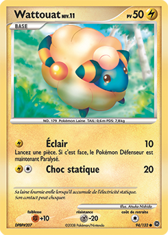 Carte Pokémon Wattouat 94/132 de la série Merveilles Secrètes en vente au meilleur prix