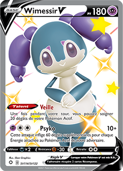 Carte Pokémon Wimessir V SV114/SV122 de la série Destinées Radieuses en vente au meilleur prix