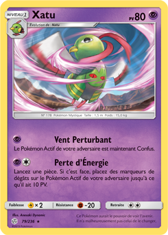 Carte Pokémon Xatu 79/236 de la série Éclipse Cosmique en vente au meilleur prix