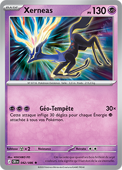 Carte Pokémon Xerneas 42/86 de la série Chaos Ascendant en vente au meilleur prix