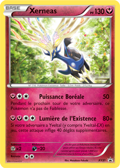 Carte Pokémon Promo Xerneas XY31 de la série Promos XY