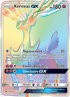 Carte Pokémon Xerneas GX 139/131 de la série Lumière Interdite en vente au meilleur prix