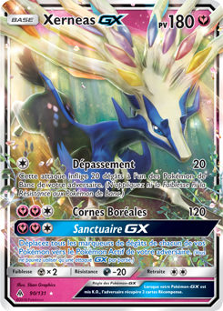 Carte Pokémon Pokémon GX Xerneas GX 90/131 de la série Lumière Interdite