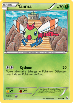 Carte Pokémon Commune Yanma 4/124 de la série Dragons Éxaltés