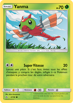 Carte Pokémon Yanma 2/156 de la série Ultra Prisme en vente au meilleur prix