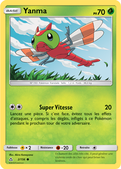Carte Pokémon Commune Yanma 2/156 de la série Ultra Prisme