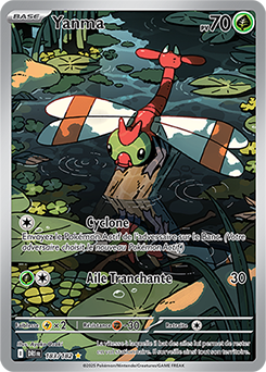Carte Pokémon Illustration rare Yanma 183/182 de la série Rivalités Destinées
