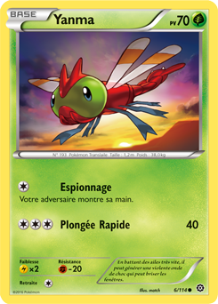 Carte Pokémon Yanma 6/114 de la série Offensive Vapeur en vente au meilleur prix