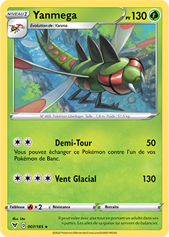 Carte Pokémon Yanmega 007/185 de la série Voltage Éclatant en vente au meilleur prix