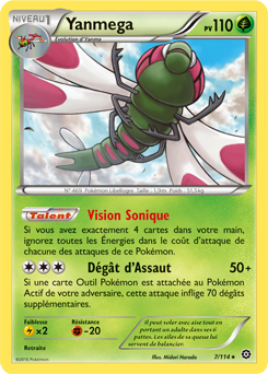 Carte Pokémon Yanmega 7/114 de la série Offensive Vapeur en vente au meilleur prix