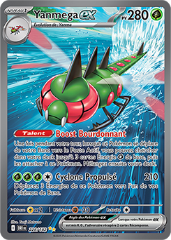 Carte Pokémon Illustration spéciale rare Yanmega ex 228/182 de la série Rivalités Destinées