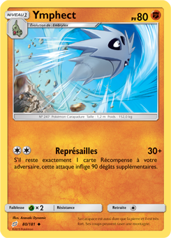 Carte Pokémon Peu commune Ymphect 80/181 de la série Duo de Choc