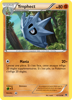 Carte Pokémon Ymphect 42/124 de la série Impact des Destins en vente au meilleur prix