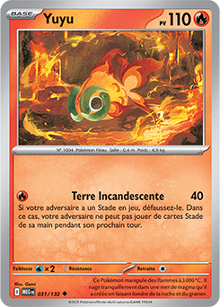 Carte Pokémon Peu commune Yuyu 31/132 de la série Méga-Évolution