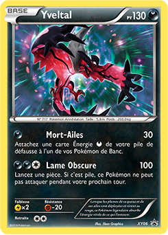 Carte Pokémon Promo Yveltal XY06 de la série Promos XY