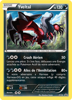 Carte Pokémon Promo Yveltal XY32 de la série Promos XY