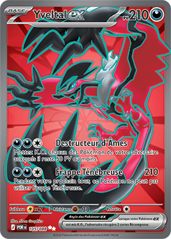 Carte Pokémon Yveltal ex 105/88 de la série Équilibre Parfait en vente au meilleur prix