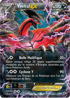 Carte Pokémon Promo Yveltal EX XY08 de la série Promos XY