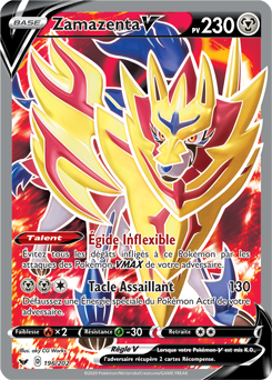 Carte Pokémon Zamazenta V 196/202 de la série Épée et Bouclier en vente au meilleur prix