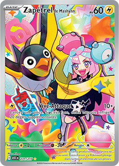 Carte Pokémon Zapétrel de Mashynn 231/217 de la série Héros Transcendants en vente au meilleur prix
