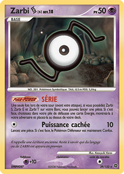 Carte Pokémon Zarbi S 39/132 de la série Merveilles Secrètes en vente au meilleur prix