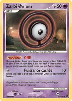 Carte Pokémon Zarbi O 70/132 de la série Merveilles Secrètes en vente au meilleur prix