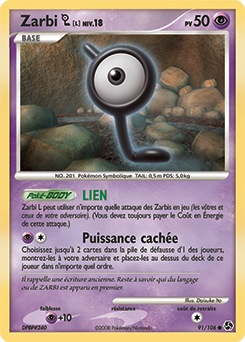 Carte Pokémon Zarbi L 91/106 de la série Duels au Sommet en vente au meilleur prix