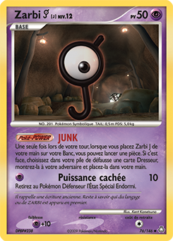 Carte Pokémon Zarbi J 76/146 de la série Eveil des Légendes en vente au meilleur prix