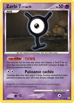 Carte Pokémon Zarbi Y 81/146 de la série Eveil des Légendes en vente au meilleur prix