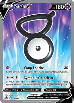 Carte Pokémon Zarbi V 176/195 de la série Tempête Argentée en vente au meilleur prix