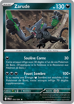 Carte Pokémon Zarude 56/84 de la série Nuit Noire en vente au meilleur prix
