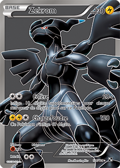 Carte Pokémon Pokémon Full Art Zekrom 114/114 de la série Noir & Blanc