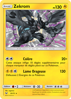 Carte Pokémon Zekrom 35/73 de la série Légendes Brillantes en vente au meilleur prix