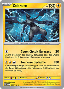 Carte Pokémon Zekrom 66/182 de la série Faille Paradoxe en vente au meilleur prix