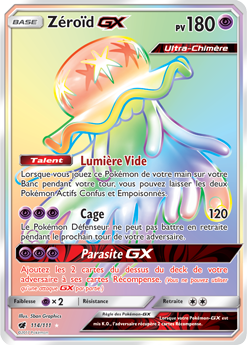 Carte Pokémon Zéroïd GX 114/111 de la série Invasion Carmin en vente au meilleur prix