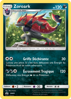 Carte Pokémon Zoroark SM89 de la série Promos Soleil et Lune en vente au meilleur prix