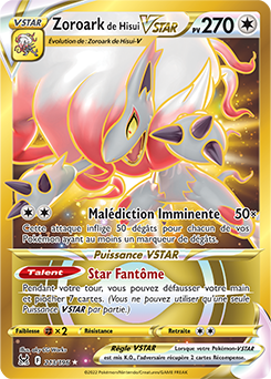 Carte Pokémon Zoroark de Hisui VSTAR 213/196 de la série Origine Perdue en vente au meilleur prix