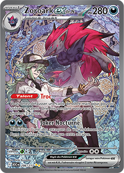 Carte Pokémon Zoroark ex de N 286/217 de la série Héros Transcendants en vente au meilleur prix