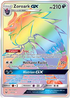 Carte Pokémon Zoroark GX 77/73 de la série Légendes Brillantes en vente au  meilleur prix