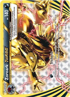 Carte Pokémon Zoroark TURBO 92/162 de la série Impulsion Turbo en vente au meilleur prix
