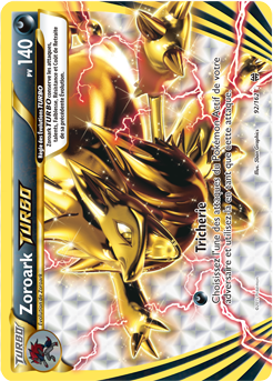 Carte Pokémon Turbo Zoroark TURBO 92/162 de la série Impulsion Turbo