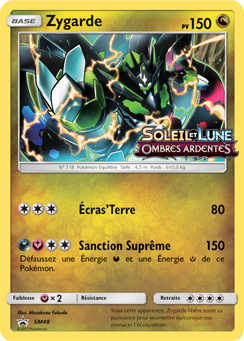 Carte Pokémon Promo Zygarde SM48 de la série Promos Soleil et Lune