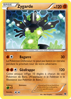 Carte Pokémon Zygarde 53/124 de la série Impact des Destins en vente au meilleur prix