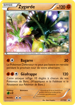 Carte Pokémon Promo Zygarde XY152 de la série Promos XY