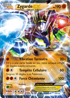 Carte Pokémon Zygarde EX 54/124 de la série Impact des Destins en vente au meilleur prix