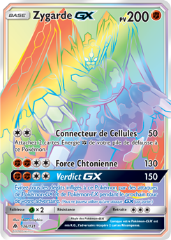 Carte Pokémon Zygarde GX 136/131 de la série Lumière Interdite en vente au meilleur prix