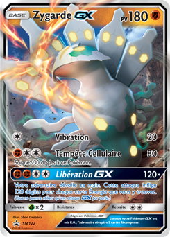 Carte Pokémon Promo Zygarde GX SM122 de la série Promos Soleil et Lune