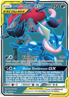 Carte Pokémon Amphinobi et Zoroark Gx 200/214