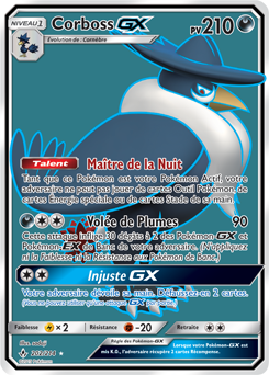 Carte Pokémon Corboss Gx 202/214