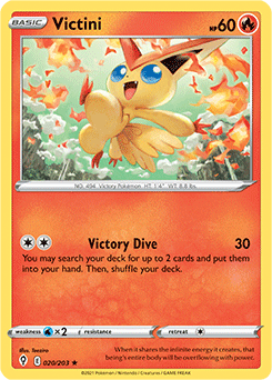 Victini 20/203 Pokémon card from Evolving Skies for sale at best price